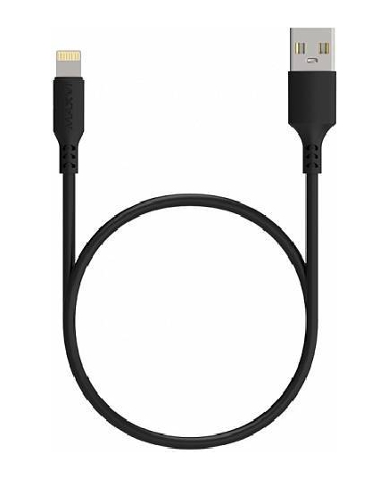 Кабель Maxvi MC-A03 black USB-A Lightning, 2A