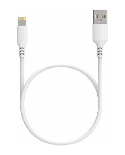 Кабель Maxvi MC-A03 white USB-A Lightning, 2A