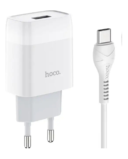 СЗУ HOCO C72A Glorious single port charger set Lightning (белый)