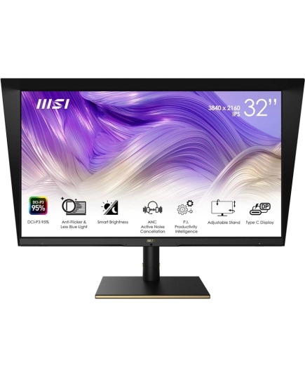 Монитор MSI Summit MS321UP (9S6-3DA98T-028) черный 32" IPS LED 16:9 HDMI матовая HAS 400cd 178гр/178гр 3840x2160 60Hz DP 4K USB 9.7кг