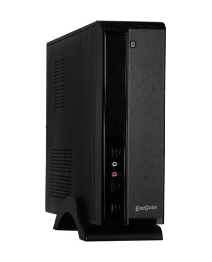 Корпус ExeGate MI-207 Black (EX268692RUS) miniITX/mATX, без БП, 2xUSB, Audio