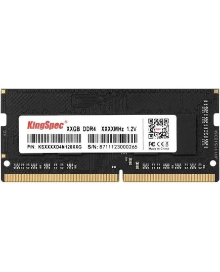 ОЗУ Kingspec KS3200D4N12004G DDR4 4GB 3200MHz RTL PC4-25600 CL17 SO-DIMM 288-pin 1.2В dual rank Ret