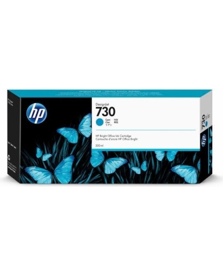 Картридж струйный HP 730 P2V68A голубой (400мл) для HP DJ T1700