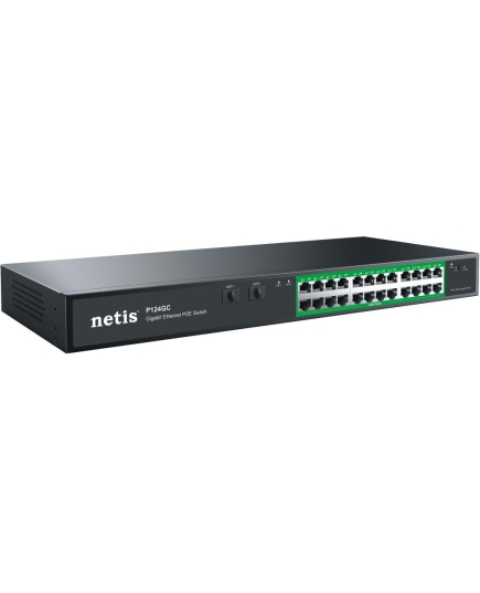 Коммутатор неуправляемый Netis P124GC PoE+, 26 портов, 24x1Гбит/с, PoE+ 24х30Вт (до 360Вт), Uplink SFP 2x1Гбит/с