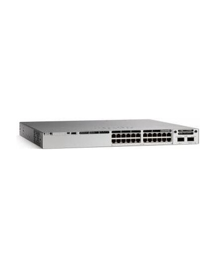 Коммутатор CISCO Catalyst 9300 (C9300-24P-E) 24-port 1Gb copper with modular uplinks, PoE+, PS 1x715W, PoE+ 445W/720W, Network Essentials