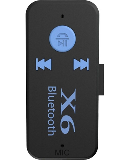 Bluetooth адаптер - BR-04 X6 BT mini jack 3,5 мм, micro USB (Micro USB/USB) (black) (117526)