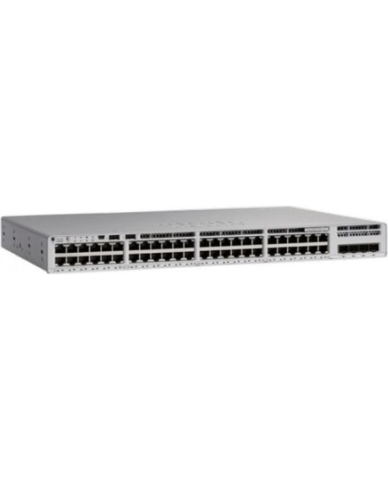 Коммутатор CISCO Catalyst 9200 (C9200-48P-E) 48-port full PoE+, Modular uplink option, PS 1x1kW, Network Essentials PoE 740/1440W