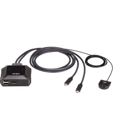 KVM-переключатель Aten US3312-AT 2-Port USB-C 4K DisplayPort Cable KVM Switch