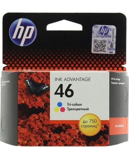 Картридж HP CZ638AE (№46) Ink Print Cartridge, цветной