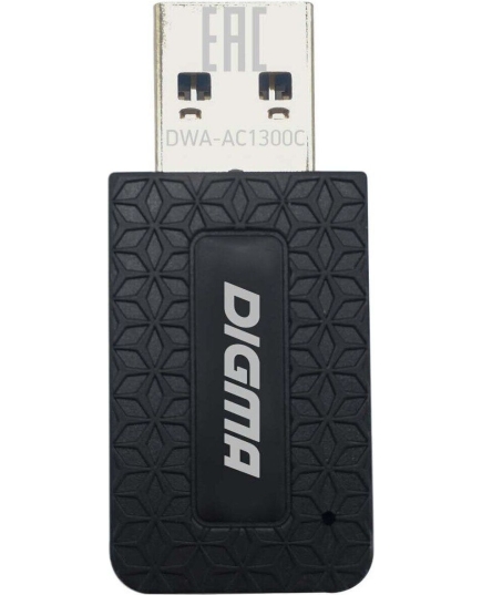 Сетевой адаптер Digma (DWA-AC1300C) AC1300/USB 3.0/WiFi (ант.внутр.) 1ант.