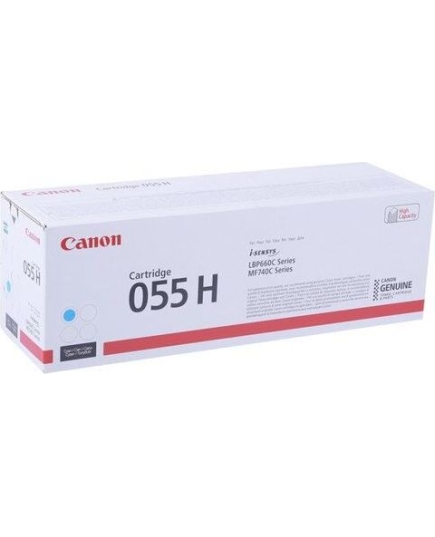 Картридж лазерный Canon 055 H C 3019C002 голубой (5900стр.) для Canon MF645Cx/MF643Cdw/MF641Cw/LBP623Cdw/621Cw