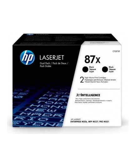 Картридж лазерный HP 87X CF287XD черный x2упак. (36000стр.) для HP LJ Ent M506/M527