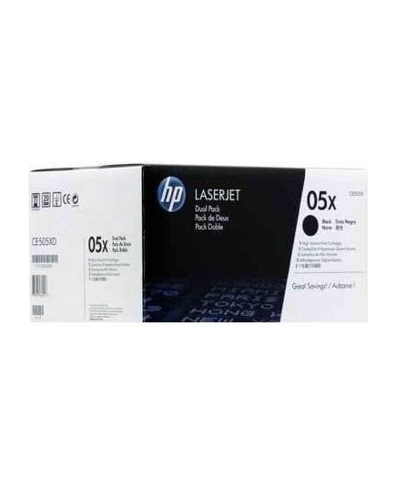 Картридж лазерный HP 05X CE505XD черный x2упак. (6500стр.) для HP LJ P2055