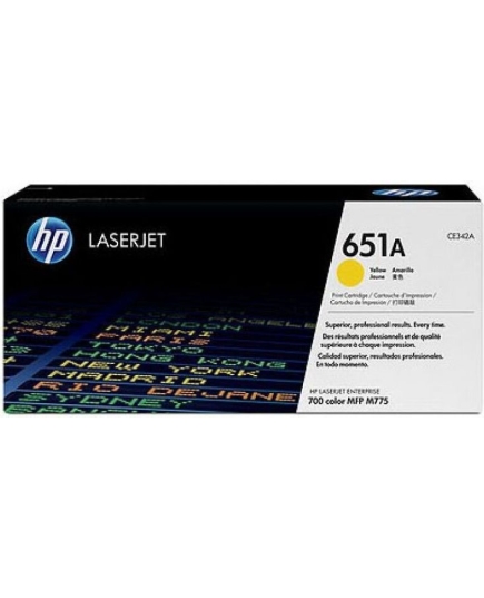 Картридж лазерный HP 651A CE342A желтый (16000стр.) для HP LJ 700/775