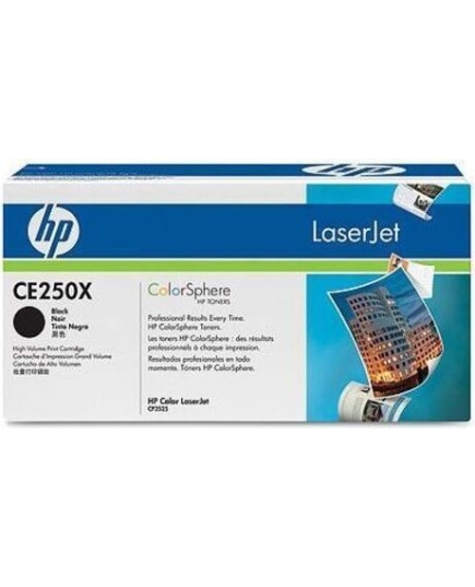 Картридж лазерный HP 504X CE250X черный (10500стр.) для HP CM3530/CP3525