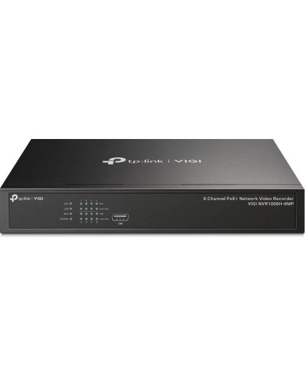 Видеорегистратор TP-Link Vigi NVR1008H-8MP 8-канальный сетевой с поддержкой PoE+