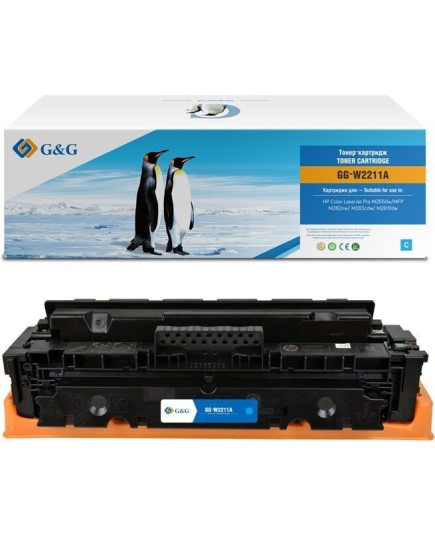 Картридж лазерный GG GG-W2211A голубой 1250стр для HP M255/MFP M282/M283