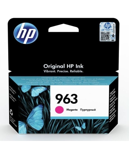 Картридж струйный HP 963 3JA24AE пурпурный (700стр.) для HP OfficeJet Pro 901x/902x/HP