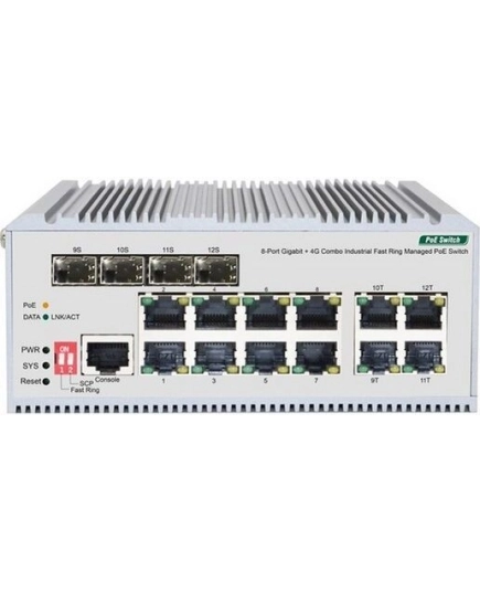 Коммутатор ORIGO OI3112P/185W/A1A 8x1000Base-T PoE+, 4xCombo 1000Base-T/SFP