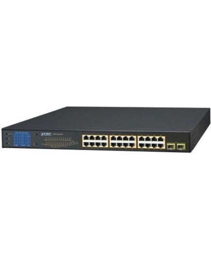 Коммутатор Planet GSW-2620VHP 24PoE 10/100/1000T 802.3at PoE + 2-Port 1000SX SFP Gigabit Switch неуправляемый