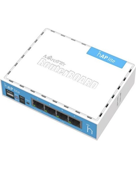 MikroTik RouterBOARD RB941-2nD (hAP Lite classic), Wi-Fi Роутер, 2.4GHz, 802.11b/g/n, MIMO 2х2, 4хLAN