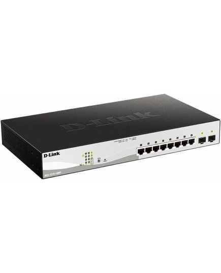 Коммутатор D-Link PROJ Smart (DGS-1210-10MP/F3A) 8х1000Base-T PoE, 2х1000Base-X SFP