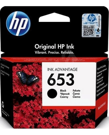 Картридж HP 3YM75AE#BHK 653 Black Original Ink Advantage Cartridge