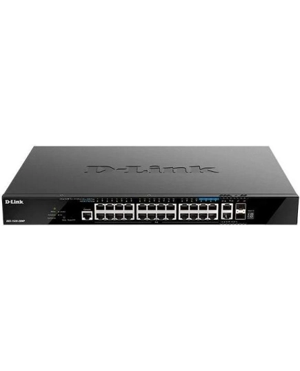 Коммутатор D-Link DGS-1520-28MP (DGS-1520-28MP/A1A) 24G 2x10G 2SFP+ 24PoE+ 370W управляемый