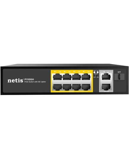 Коммутатор NETIS P110GH 10/100M 10Port 8POE+2XGE+SFP