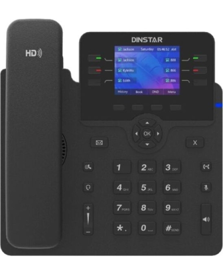 Телефон IP Dinstar C63GP черный