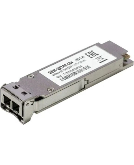 SFP модуль D-Link (QX10Q-LR4/B1A) QSFP+ с 1 портом 40GBase-LR4 для одномодового оптического кабеля (до 10 км) (454141)