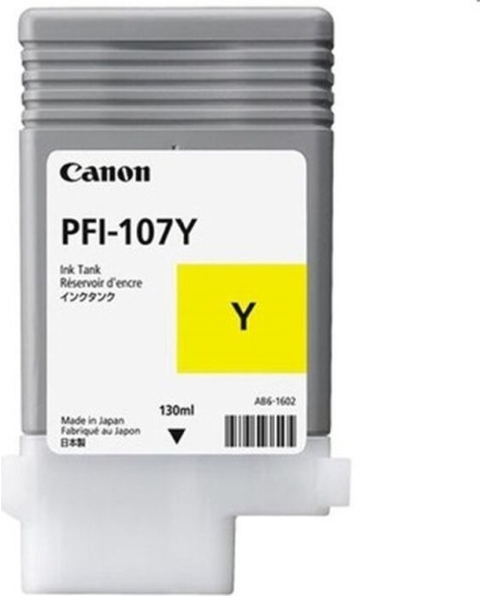 Картридж струйный Canon PFI-107Y 6708B001 желтый (130мл) для Canon iP F680/685/780/785