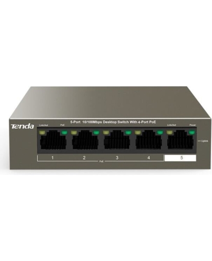 Коммутатор Tenda TEF1105P-4-63W 5port 10/100M