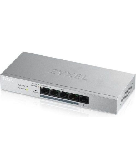 Коммутатор Zyxel GS1200-5HPV2-EU0101F 5G 4PoE+ 60W управляемый