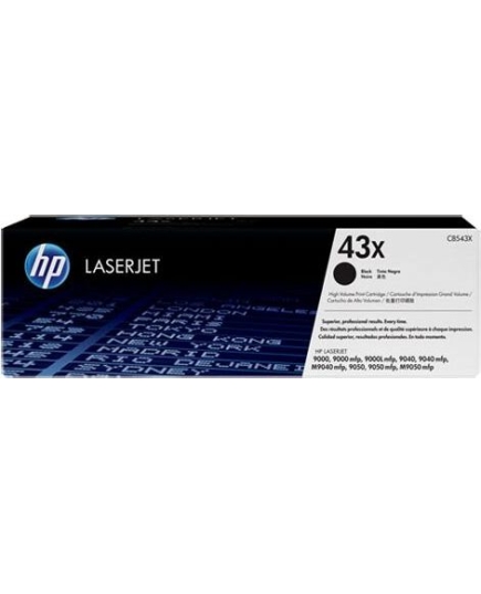 Картридж лазерный HP 43X C8543X черный (30000стр.) для HP LJ 9000/9000mfp/9000Lmfp/9040/9040mfp/M9040mfp/9050mfp/M9050mfp