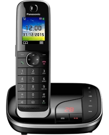 Радиотелефон Dect Panasonic KX-TGJ320RUB черный автооветчик