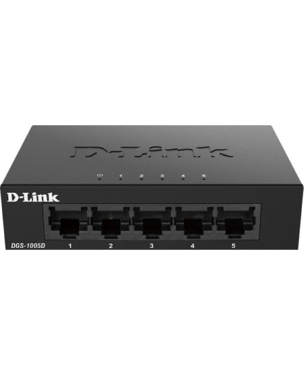 Коммутатор D-Link DGS-1005D/J2A неуправляемый с 5 портами 10/100/1000Base-T