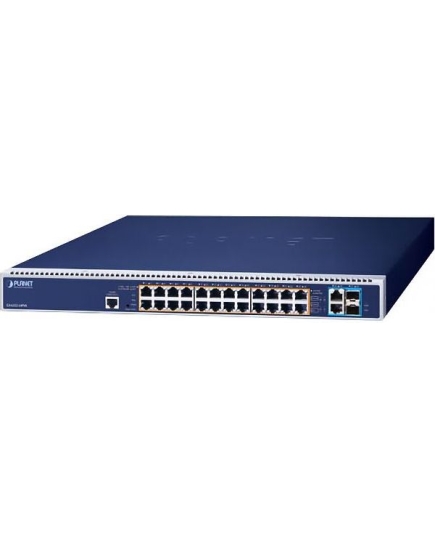 Коммутатор PLANET (GS-6322-24P4X) 24x10/100/1000T 95W 802.3bt PoE + 10GBASE-T 10G SFP+ Managed Switch