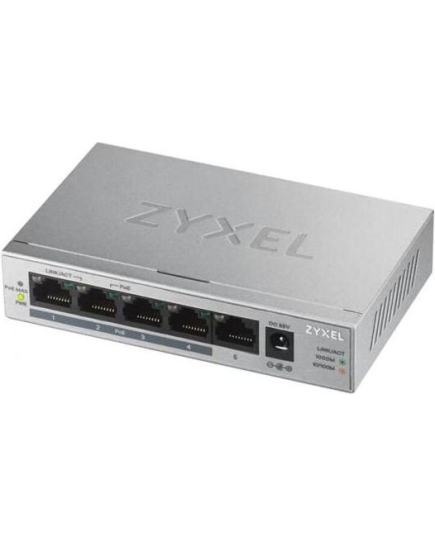 Коммутатор Zyxel GS1350-6HP-EU0101F 6G 1SFP 4PoE+ 60W управляемый