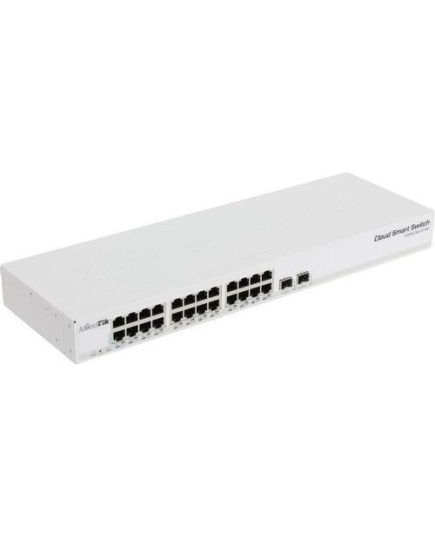 Коммутатор MikroTik CSS326-24G-2S+RM 24х Gigabit RJ45, 2х SFP+