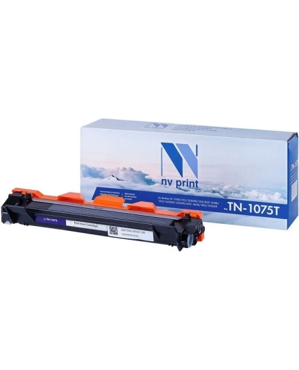 Картридж NVPrint NV-TN1075T (тип TN-1075) Black черный, 1000 стр., для Brother HL-1110R/1112/1210WR/1212/DCP-1510R/1512/1610WR/1612WR/MFC-1810R/1815/