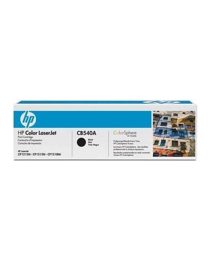 Картридж лазерный HP 125A CB540A черный (2200стр.) для HP CLJ CP1215/CP1515/CP1518