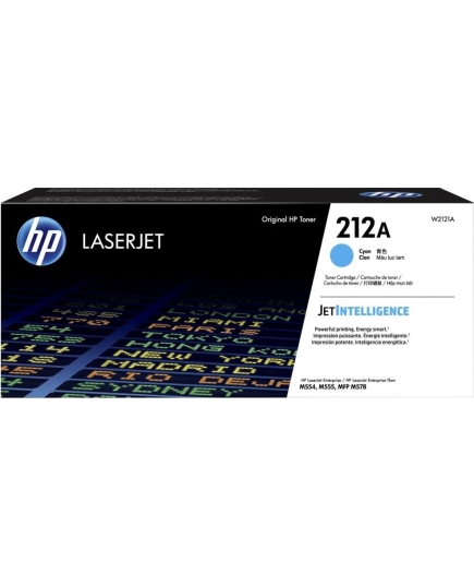 Картридж лазерный HP 212A W2121A голубой (4500стр.) для HP CLJ Enterprise M554/M555