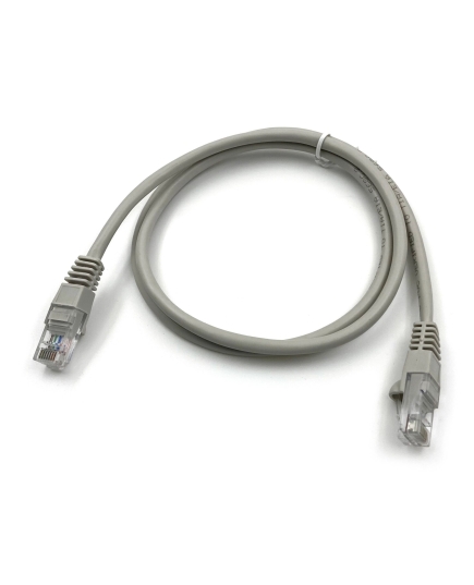 Патч-корд Buro cat5E 1м серый RJ-45 (m)-RJ-45 (m)