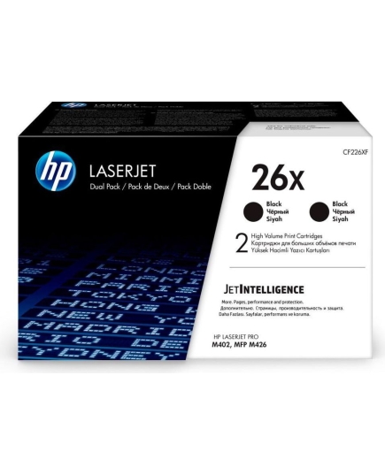 Картридж лазерный HP 26X CF226XD черный x2упак. (18000стр.) для HP LJ Pro M402/M426