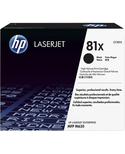 Картридж лазерный HP 81X CF281X черный (25000стр.) для HP LJ Pro M630dn/f/h/z