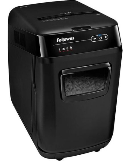 Шредер Fellowes AutoMax 200M (секр.P-5)/фрагменты/200лист./32лтр./скобы/пл.карты