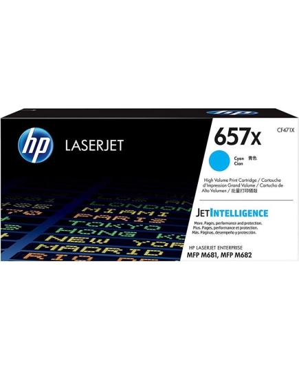 Картридж лазерный HP 657X CF471X голубой (23000стр.) для HP CLJet Enterprise Flow M681z/M682z/681dh/681f