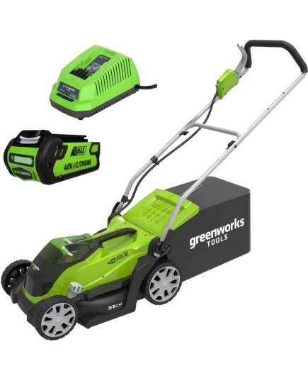 Газонокосилка GREENWORKS G40LM35K2 40V 2501907UA аккумуляторная колесная