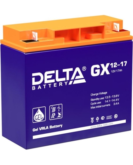 Батарея Delta GX 12-17 (12V, 17Ah)